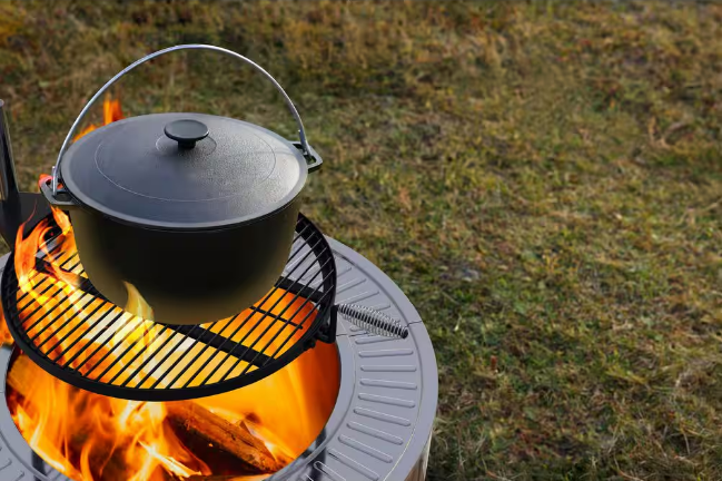 Fogón y Parrilla Smokeless Acero HotShot 86 cm