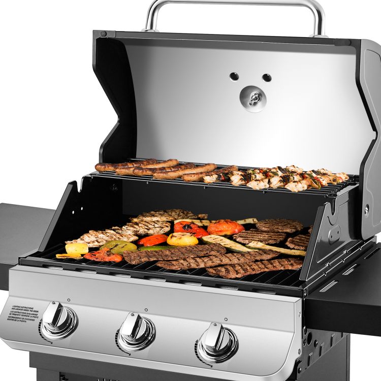 Parrilla a Gas 3 Quemadores Acero Inoxidable Premier Dyna-Glo