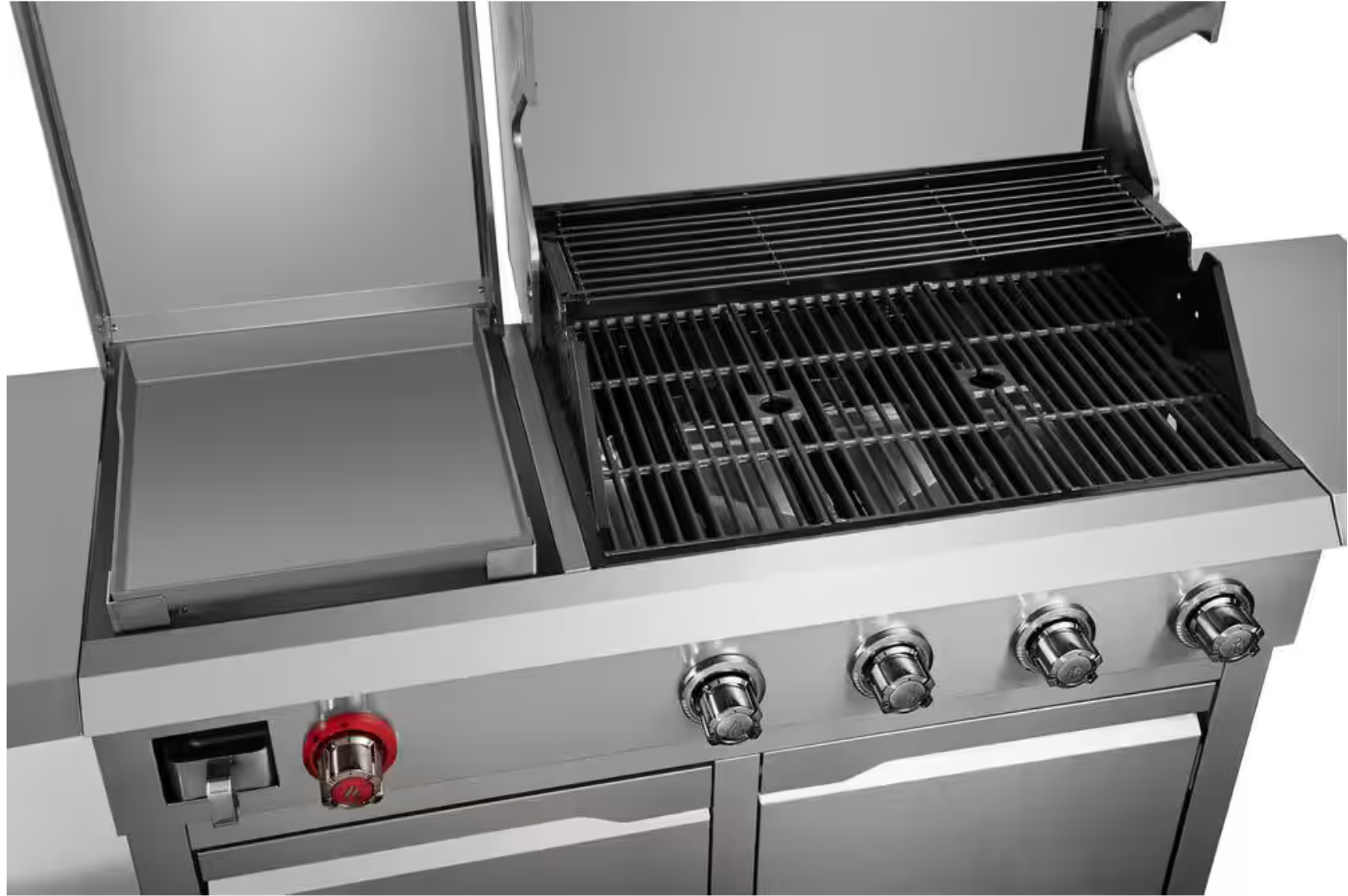 Parrilla a Gas 4 Quemadores + Plancha Acero Inoxidable Dyna-Glo